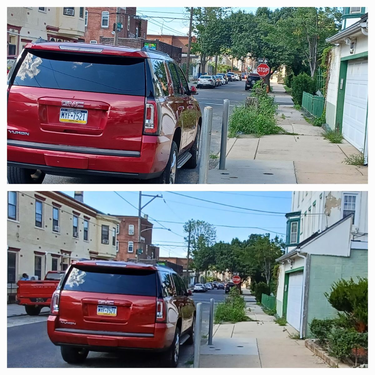 Photographic documentation of the work as submitted to the city's 311 record.