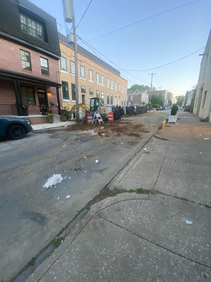 Photographic documentation of the work as submitted to the city's 311 record.