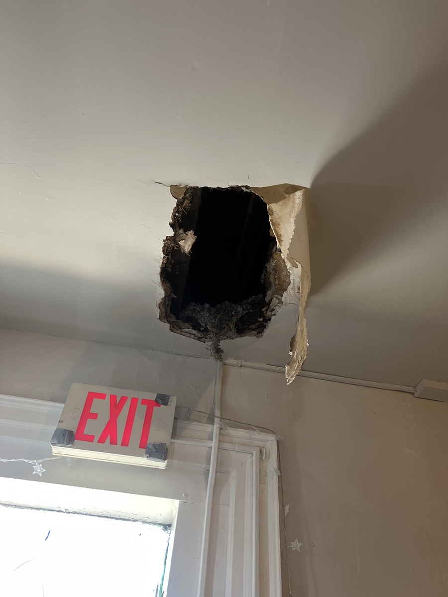 Photographic documentation of the work as submitted to the city's 311 record.