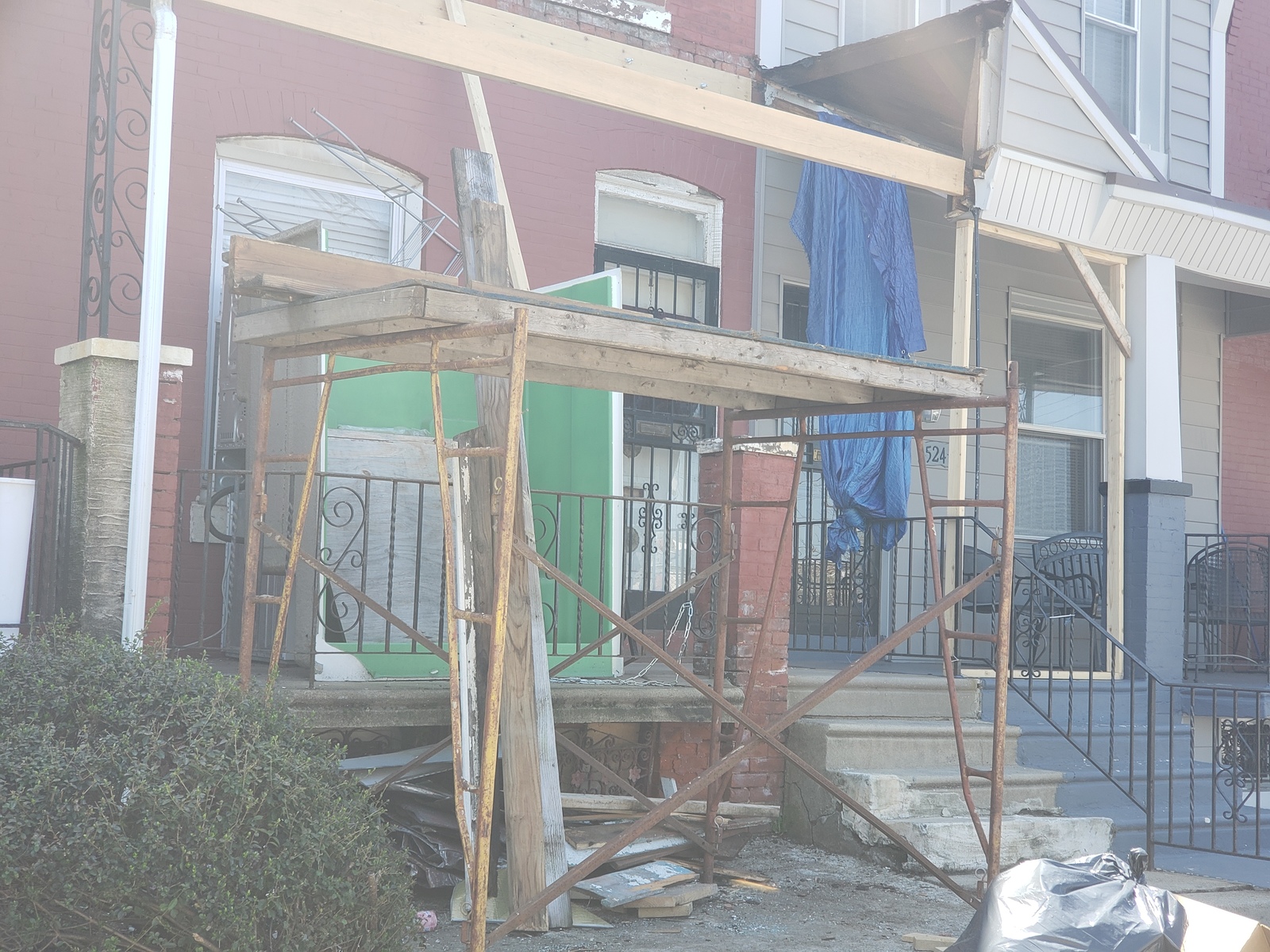 Photographic documentation of the work as submitted to the city's 311 record.