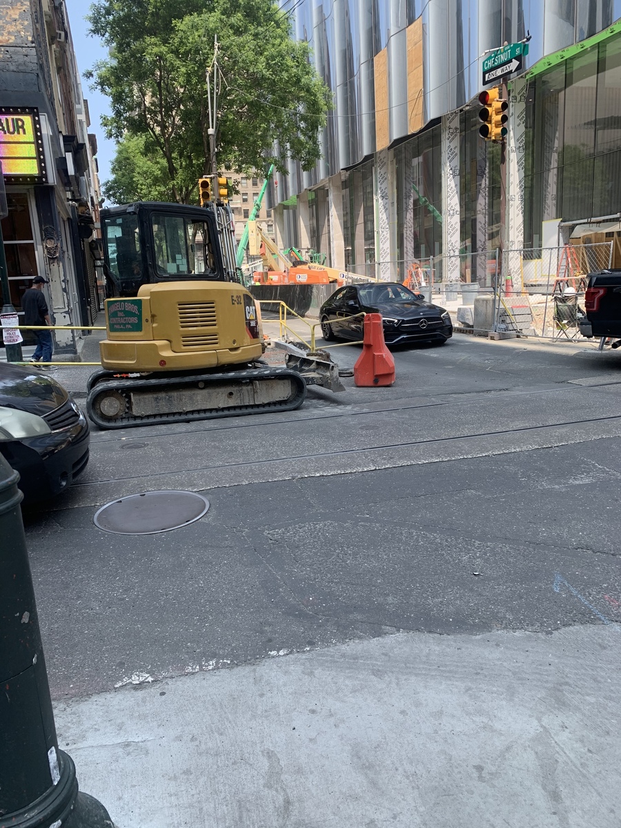 Photographic documentation of the work as submitted to the city's 311 record.