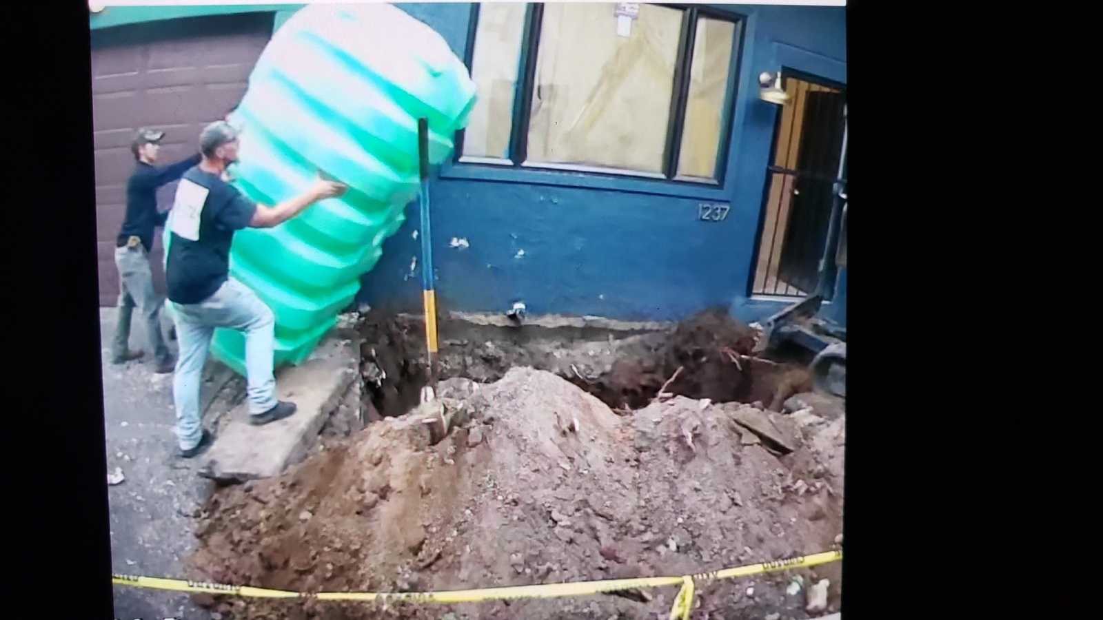 Photographic documentation of the work as submitted to the city's 311 record.