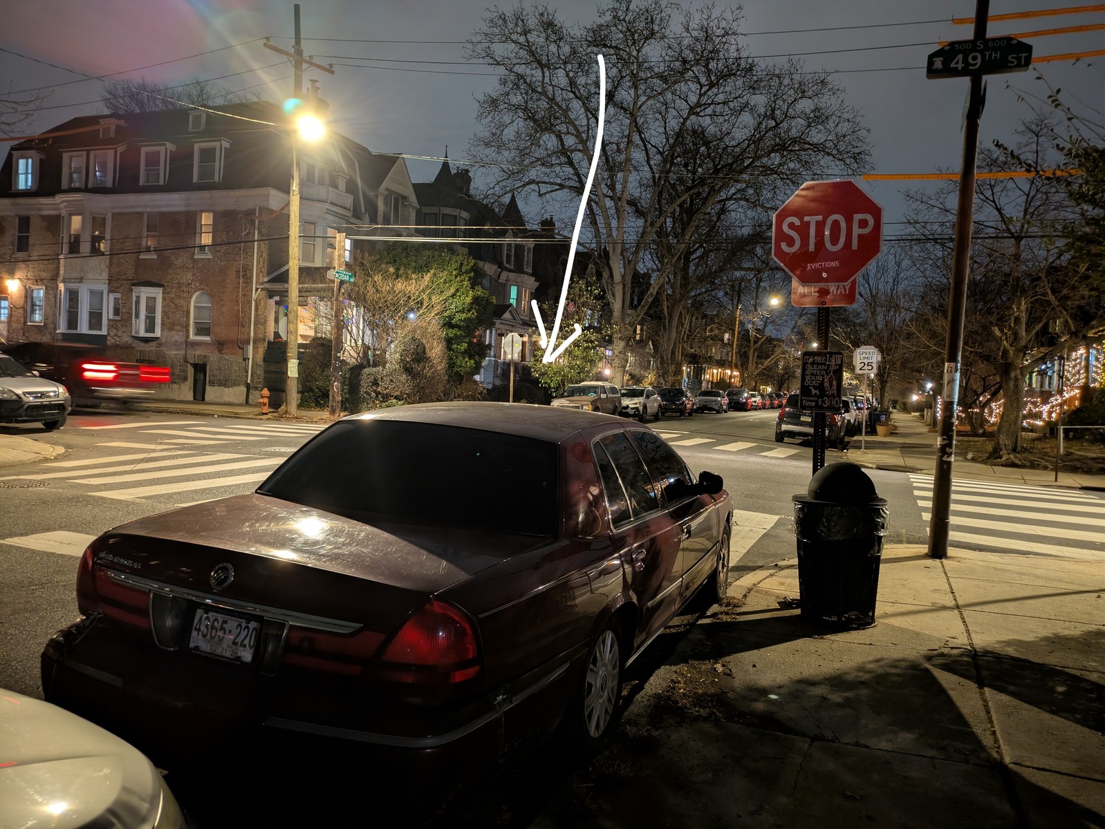 Photographic documentation of the work as submitted to the city's 311 record.
