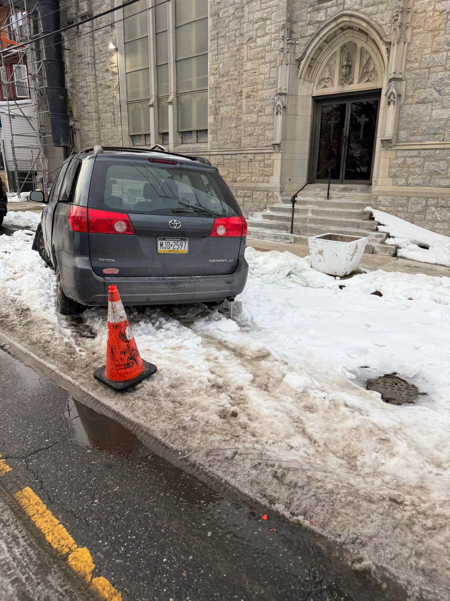 Photographic documentation of the work as submitted to the city's 311 record.
