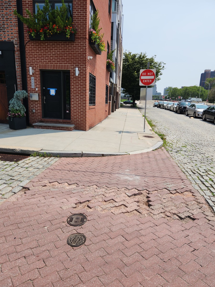 Photographic documentation of the work as submitted to the city's 311 record.