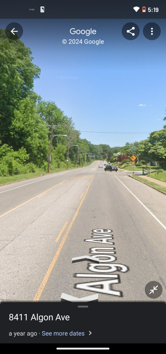 Photographic documentation of the work as submitted to the city's 311 record.