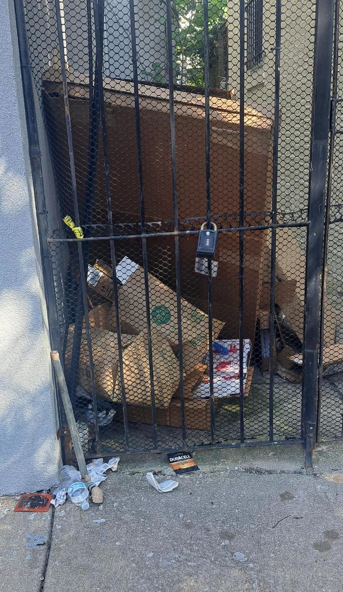 Photographic documentation of the work as submitted to the city's 311 record.