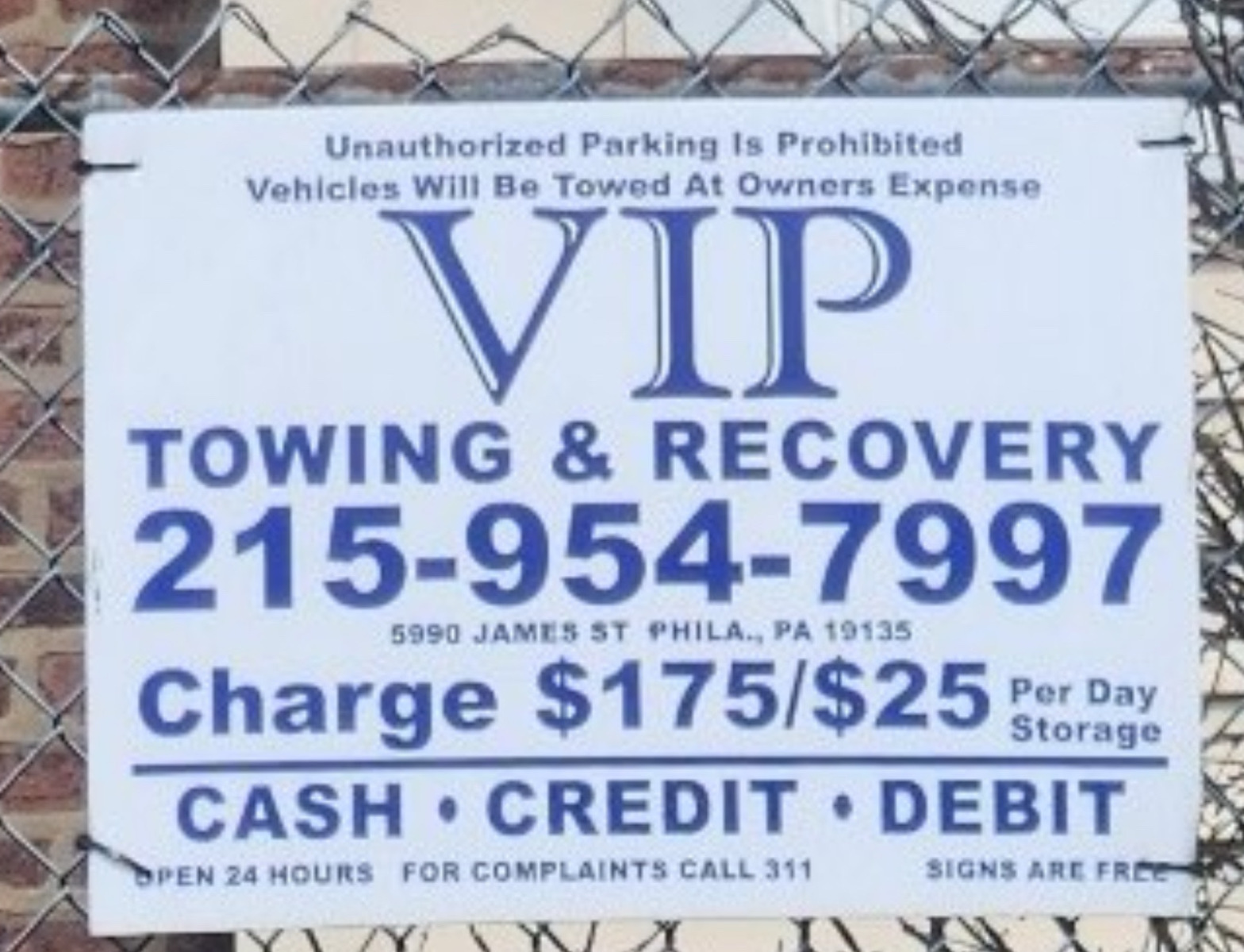 Photographic documentation of the work as submitted to the city's 311 record.