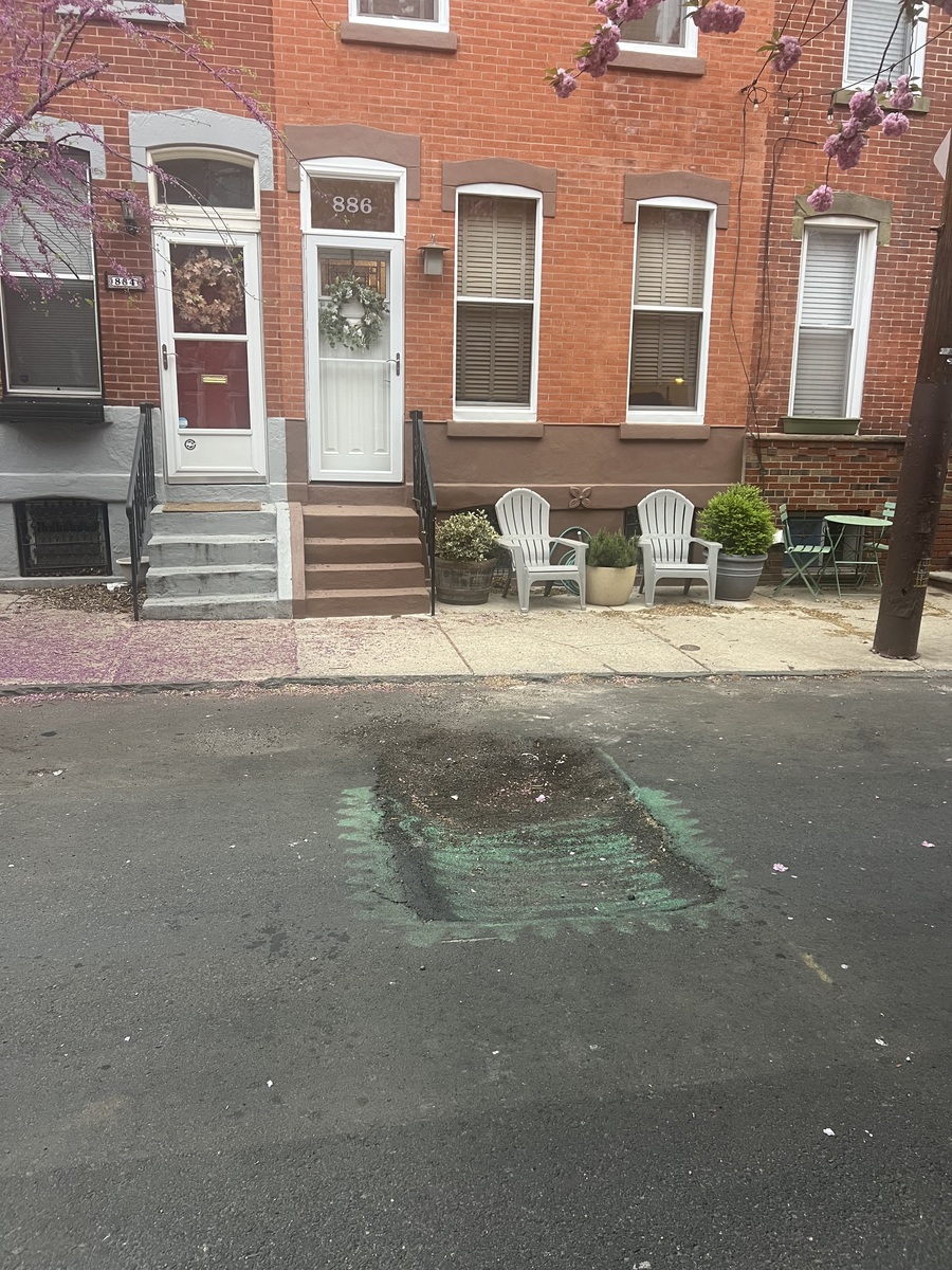 Photographic documentation of the work as submitted to the city's 311 record.