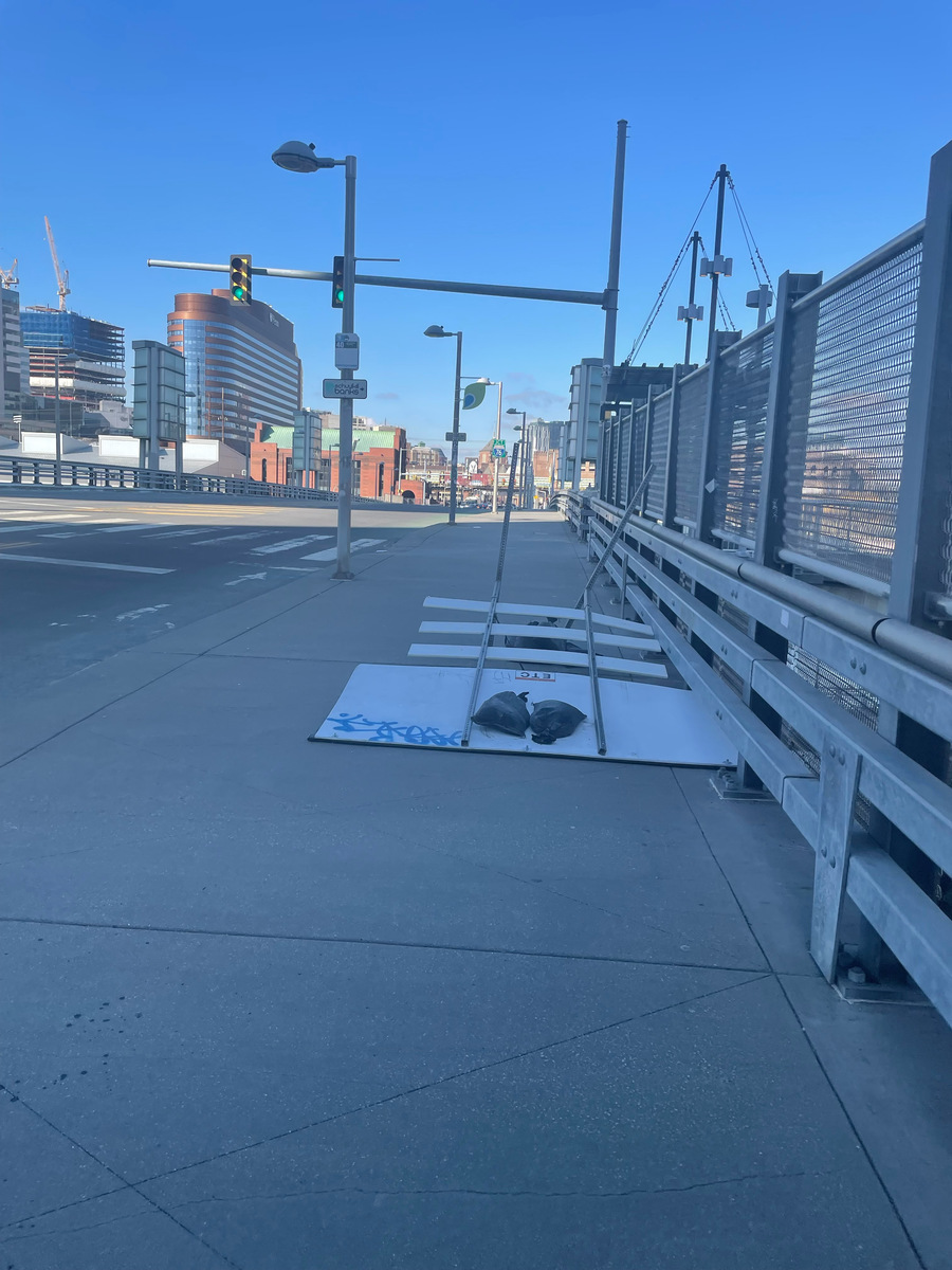 Photographic documentation of the work as submitted to the city's 311 record.
