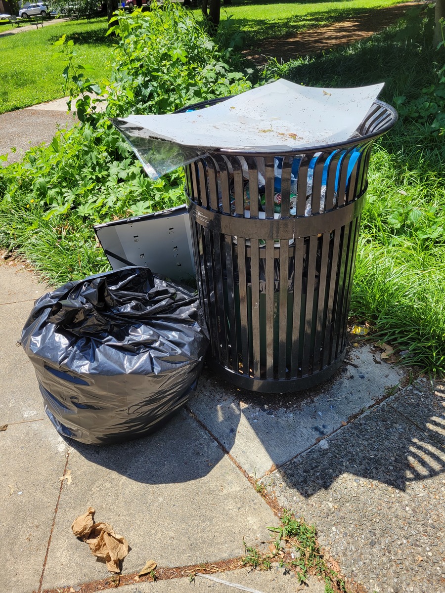 Photographic documentation of the work as submitted to the city's 311 record.