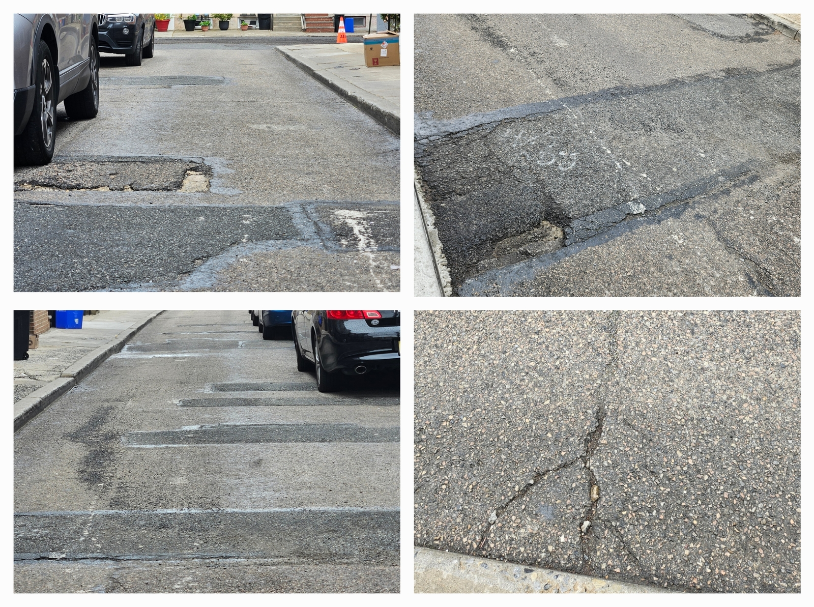 Photographic documentation of the work as submitted to the city's 311 record.