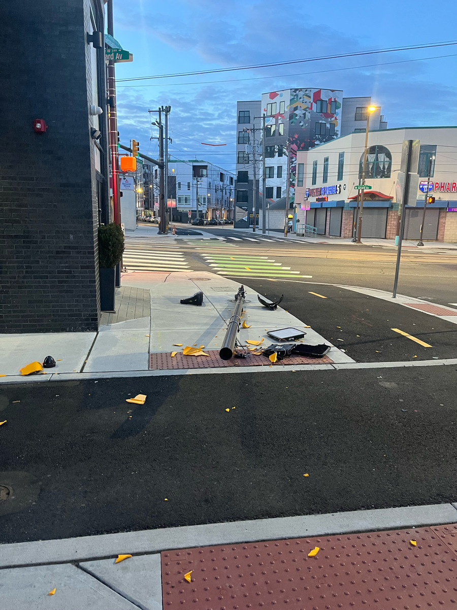 Photographic documentation of the work as submitted to the city's 311 record.