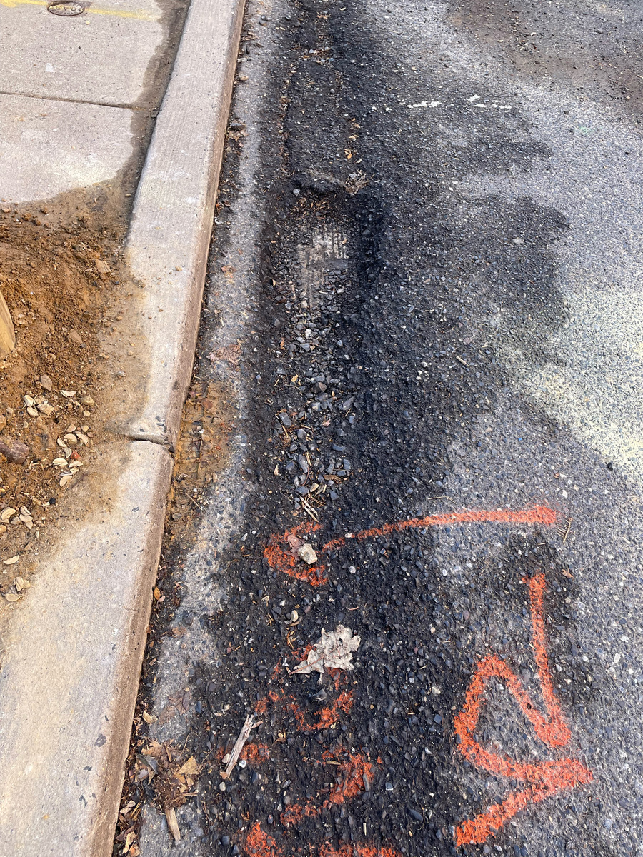 Photographic documentation of the work as submitted to the city's 311 record.
