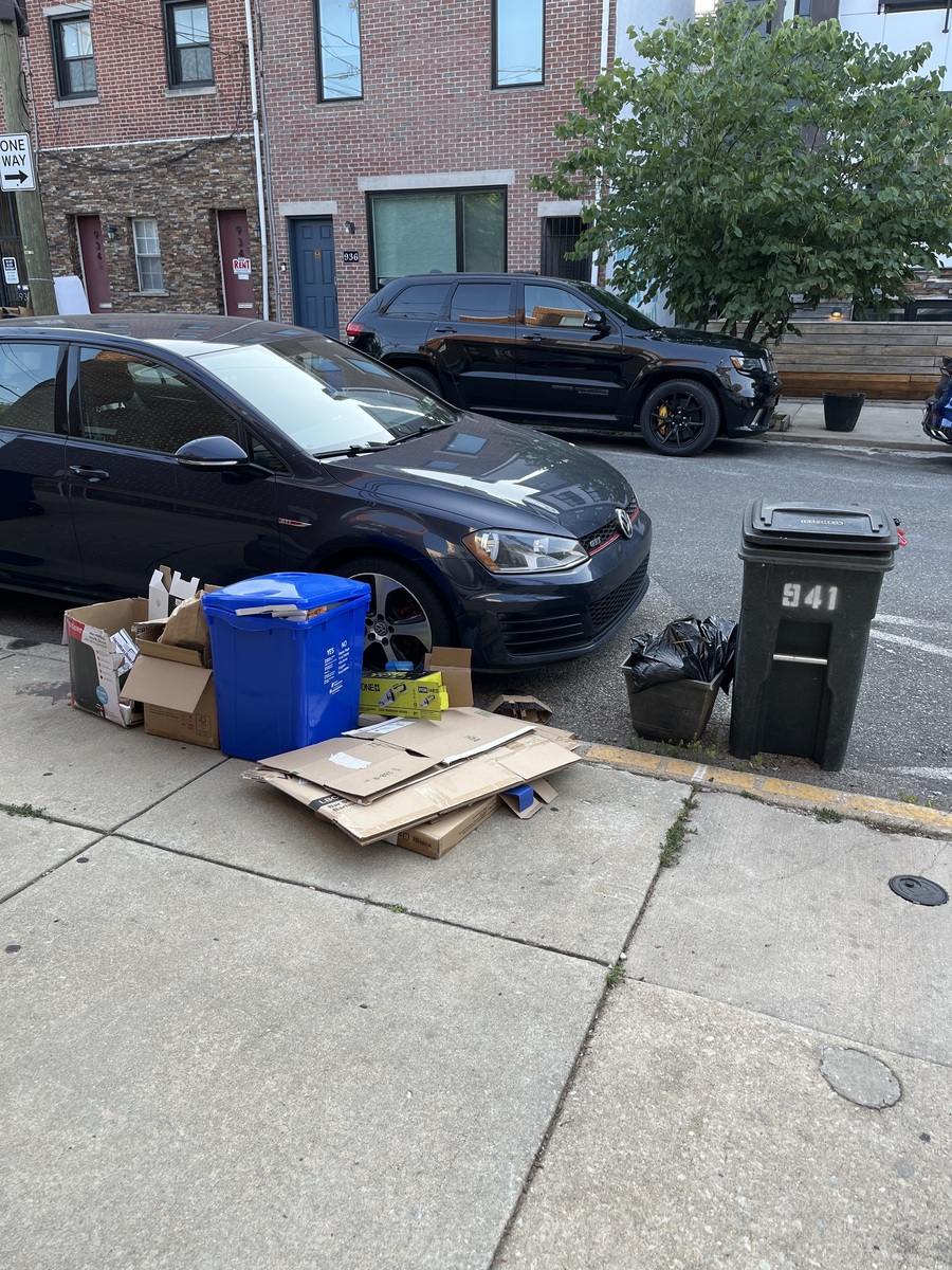 Documentation of Untitled (Rubbish) — Northern Liberties, as submitted to Philadelphia 311.