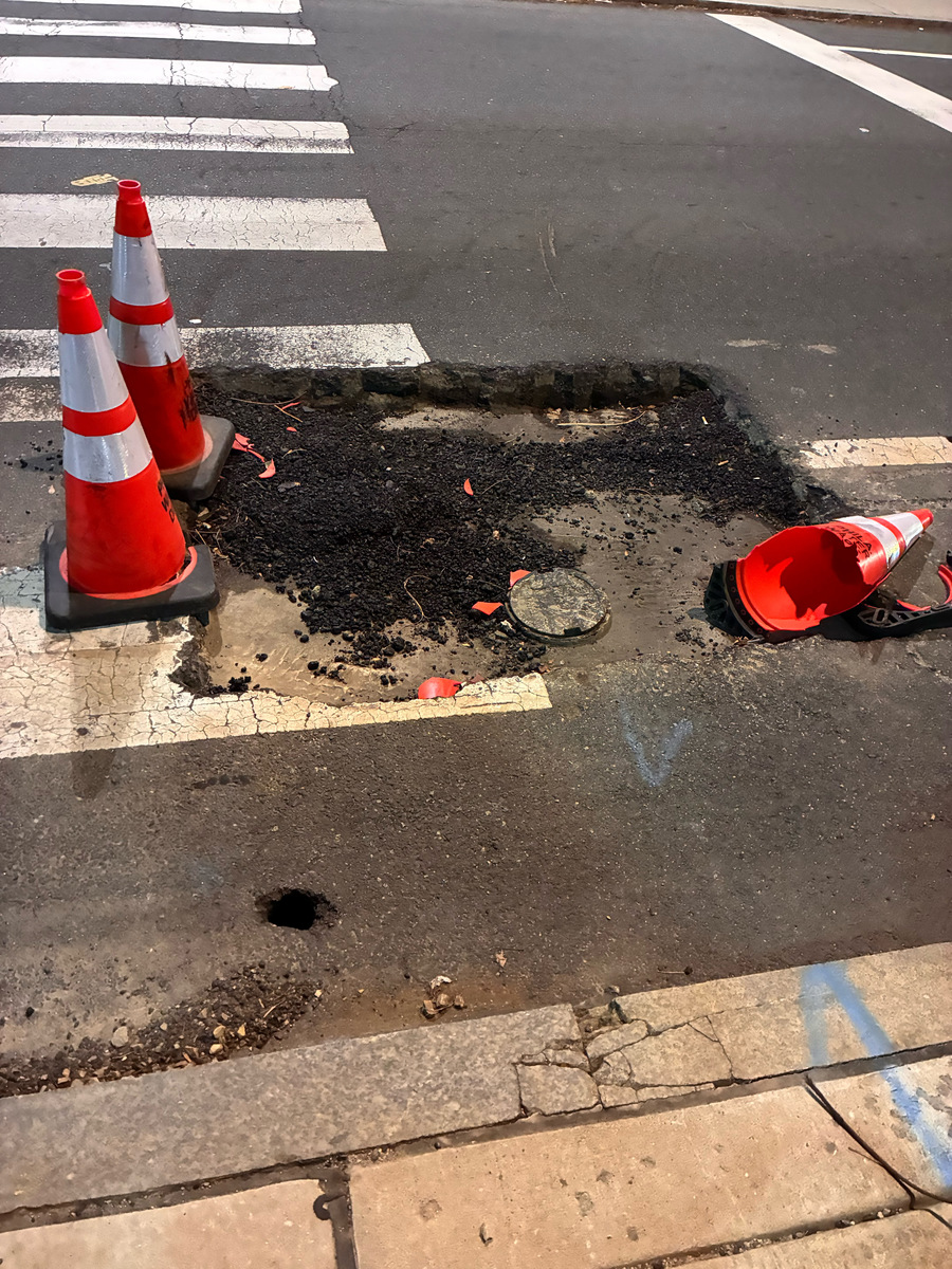 Photographic documentation of the work as submitted to the city's 311 record.