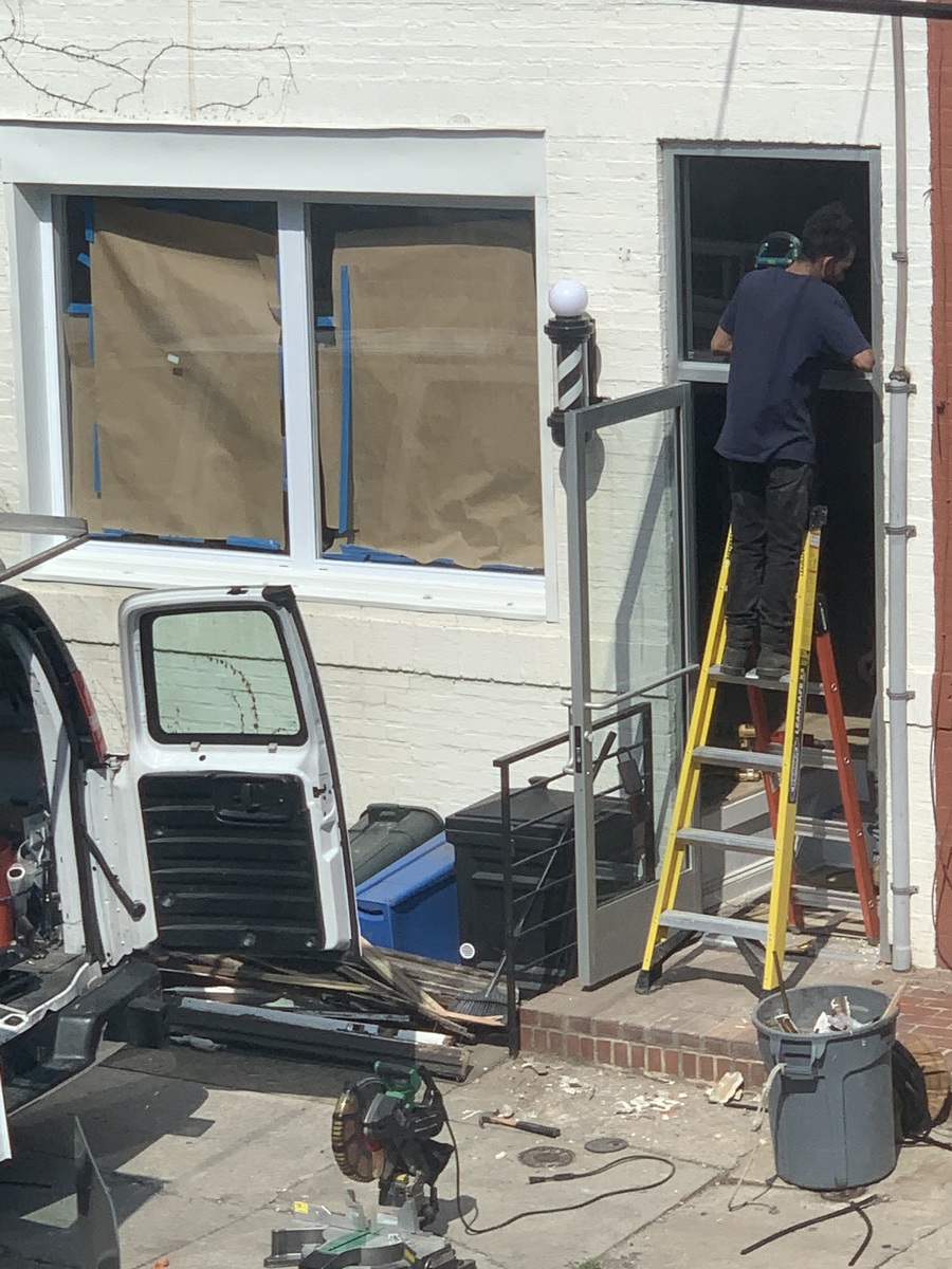 Photographic documentation of the work as submitted to the city's 311 record.