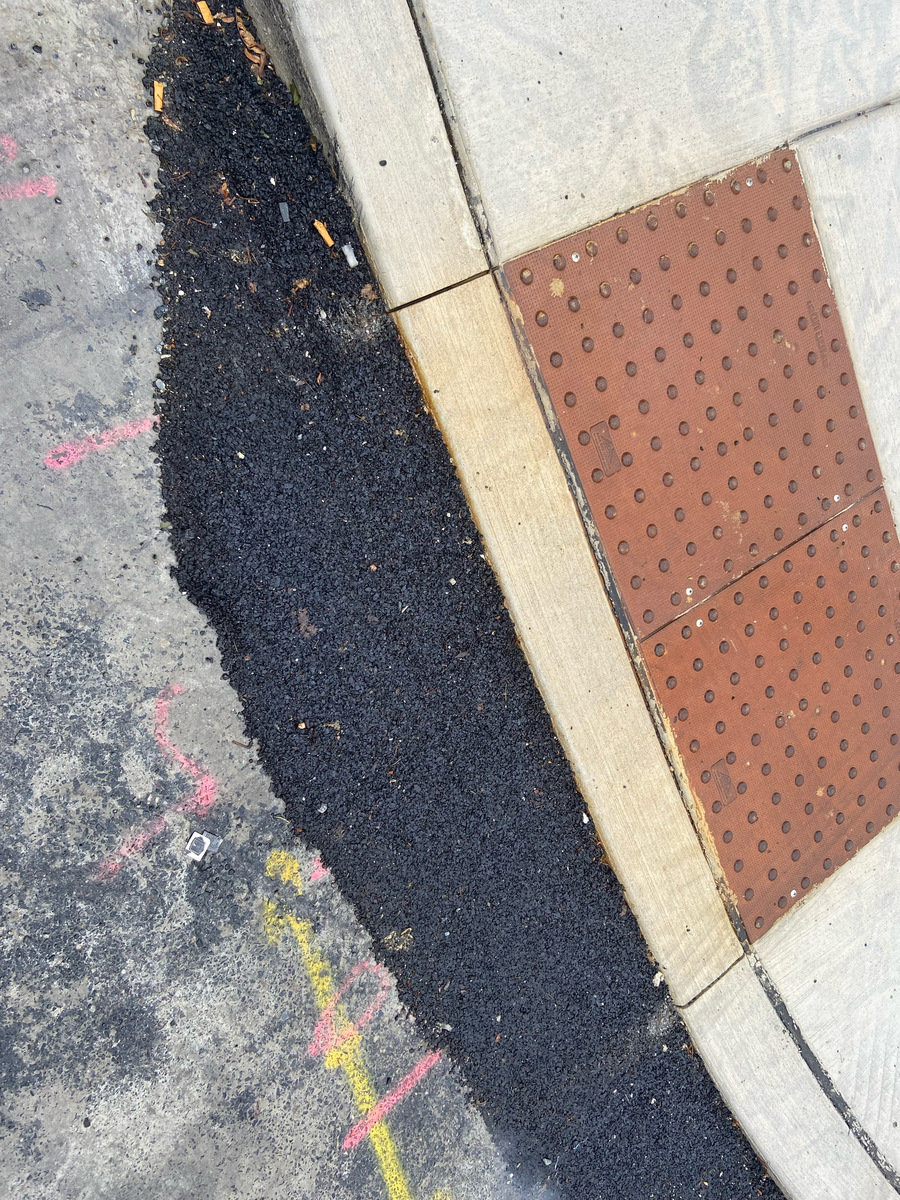 Photographic documentation of the work as submitted to the city's 311 record.