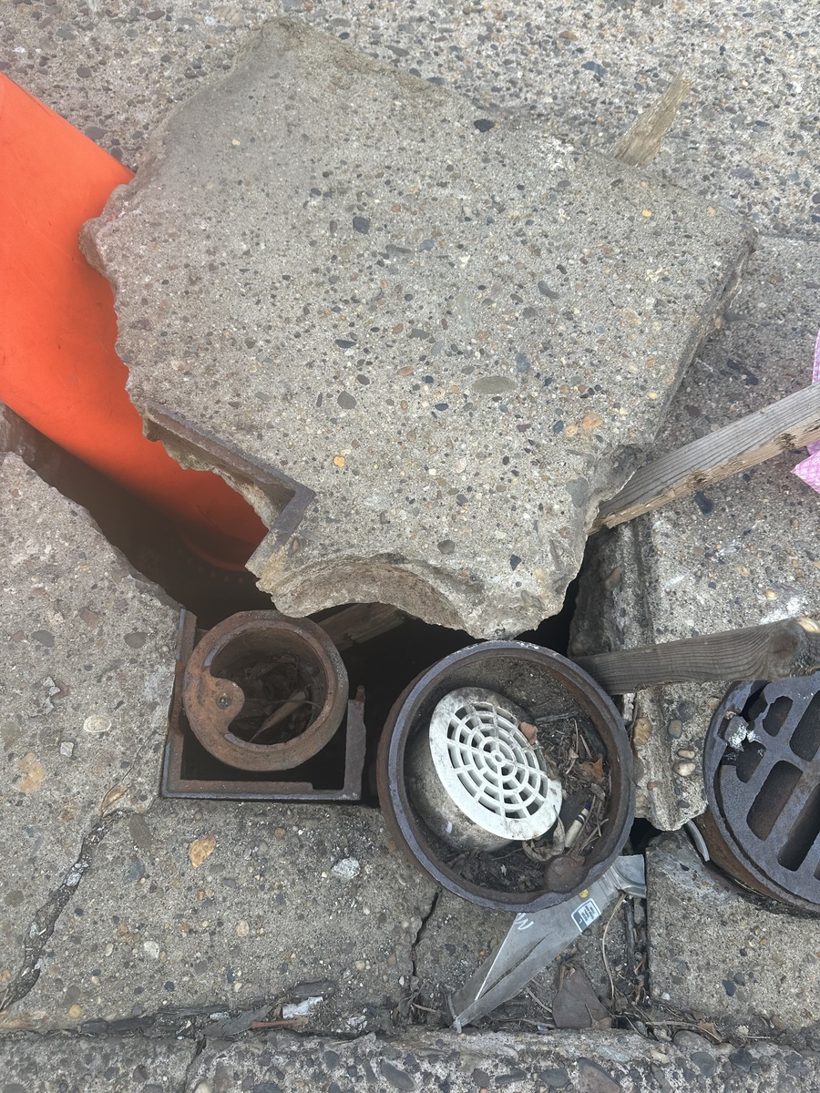 Photographic documentation of the work as submitted to the city's 311 record.