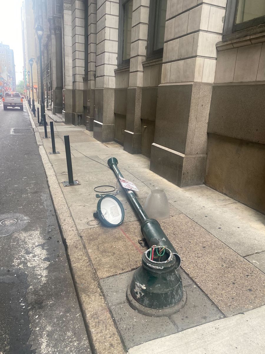 Photographic documentation of the work as submitted to the city's 311 record.