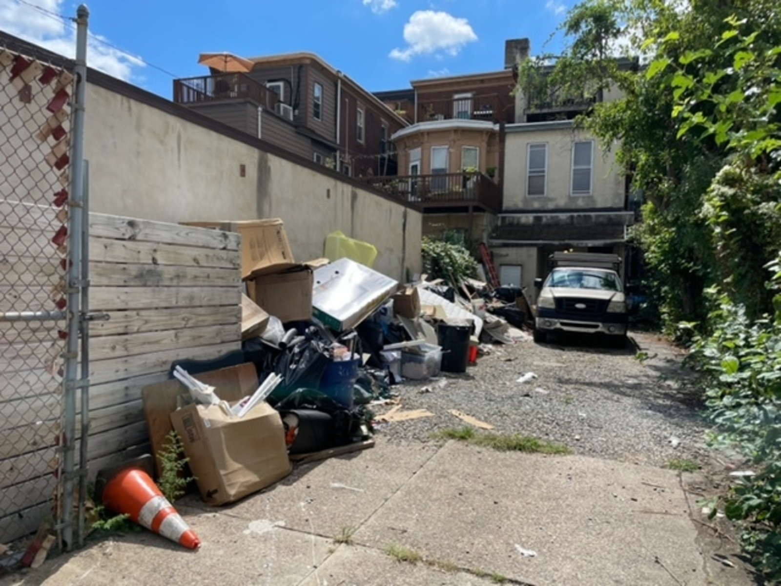 Photographic documentation of the work as submitted to the city's 311 record.