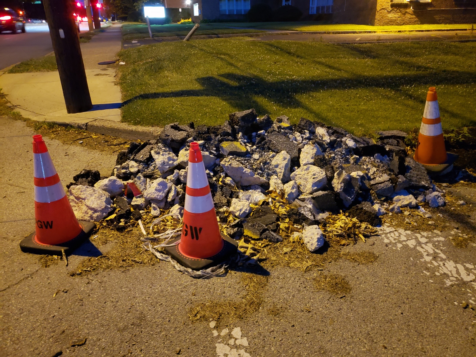 Photographic documentation of the work as submitted to the city's 311 record.