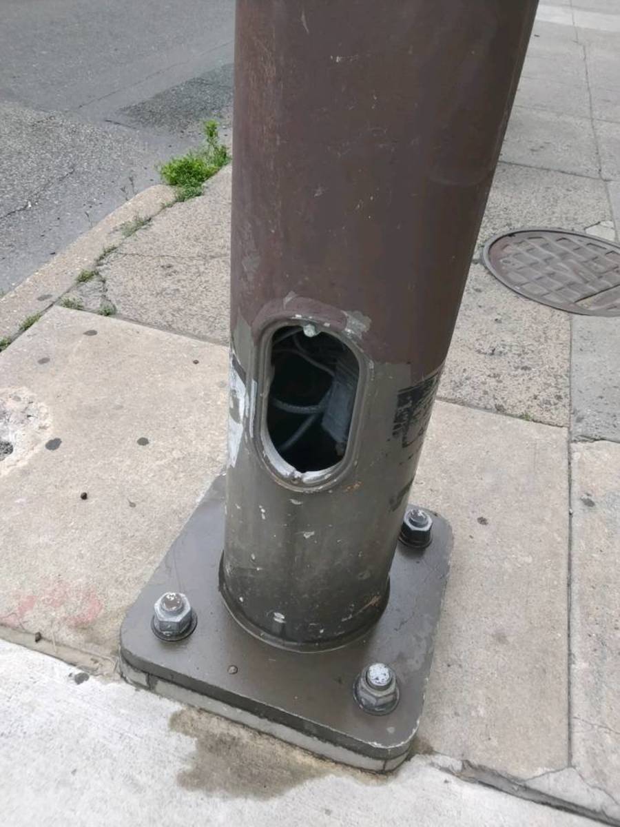 Photographic documentation of the work as submitted to the city's 311 record.