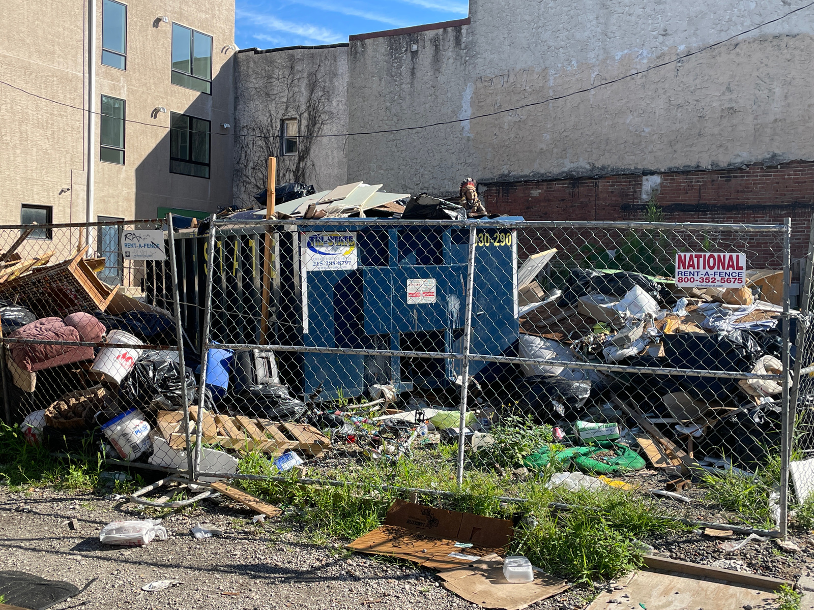 Photographic documentation of the work as submitted to the city's 311 record.