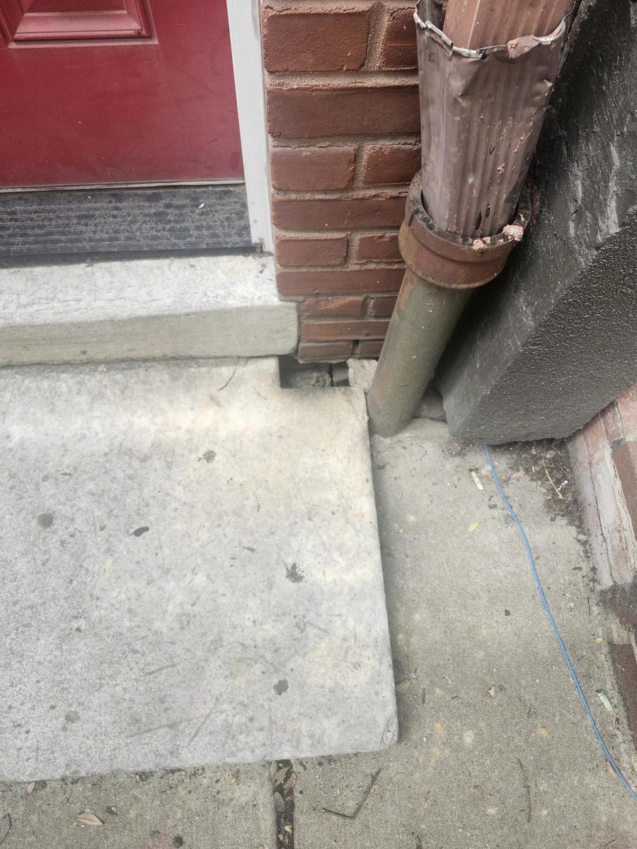 Photographic documentation of the work as submitted to the city's 311 record.