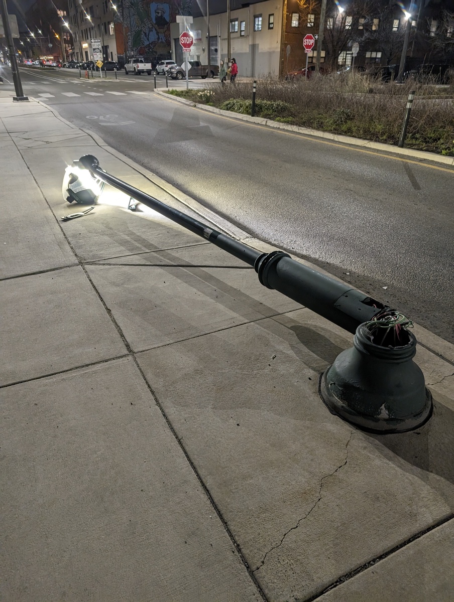 Photographic documentation of the work as submitted to the city's 311 record.