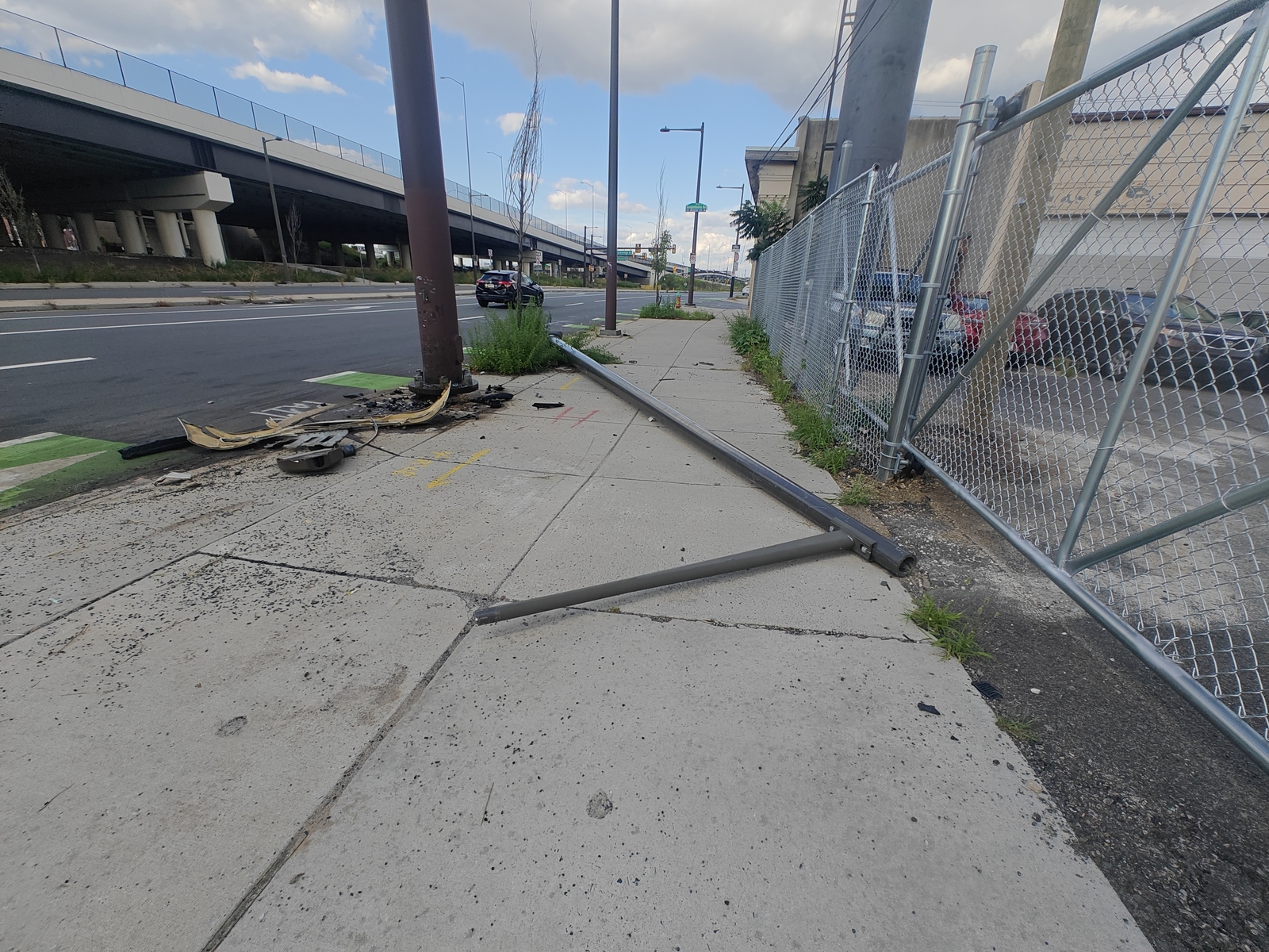 Photographic documentation of the work as submitted to the city's 311 record.