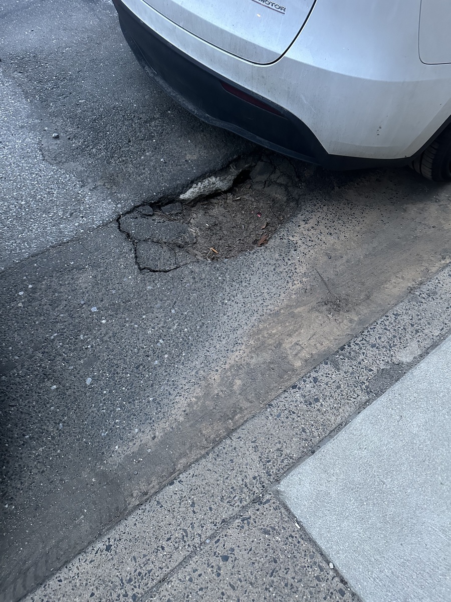 Photographic documentation of the work as submitted to the city's 311 record.