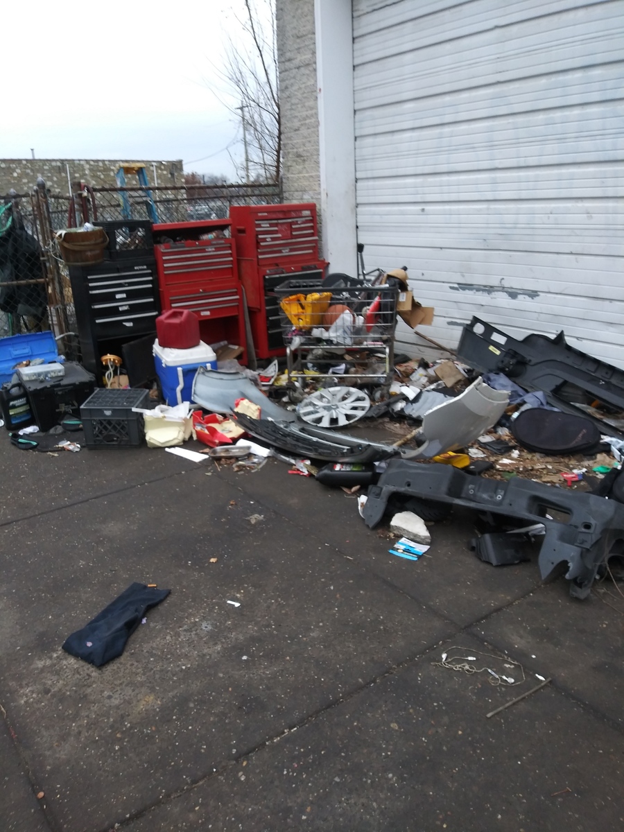 Photographic documentation of the work as submitted to the city's 311 record.