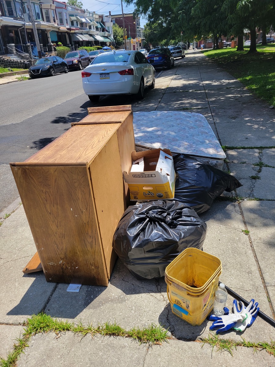 Photographic documentation of the work as submitted to the city's 311 record.