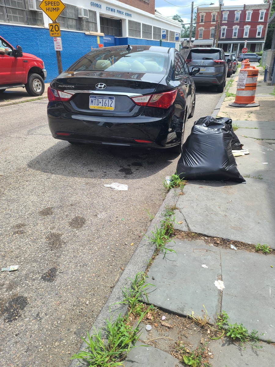 Photographic documentation of the work as submitted to the city's 311 record.
