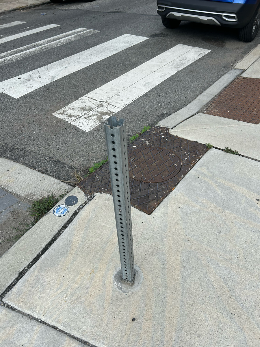 Photographic documentation of the work as submitted to the city's 311 record.