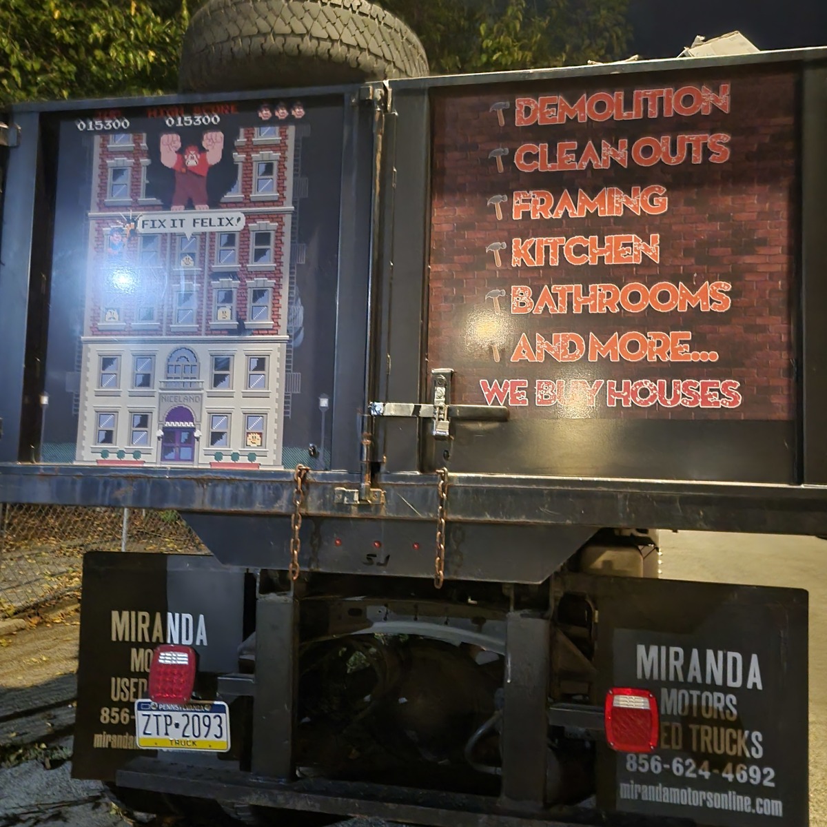 Photographic documentation of the work as submitted to the city's 311 record.