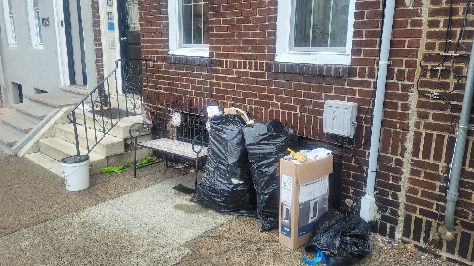 Photographic documentation of the work as submitted to the city's 311 record.
