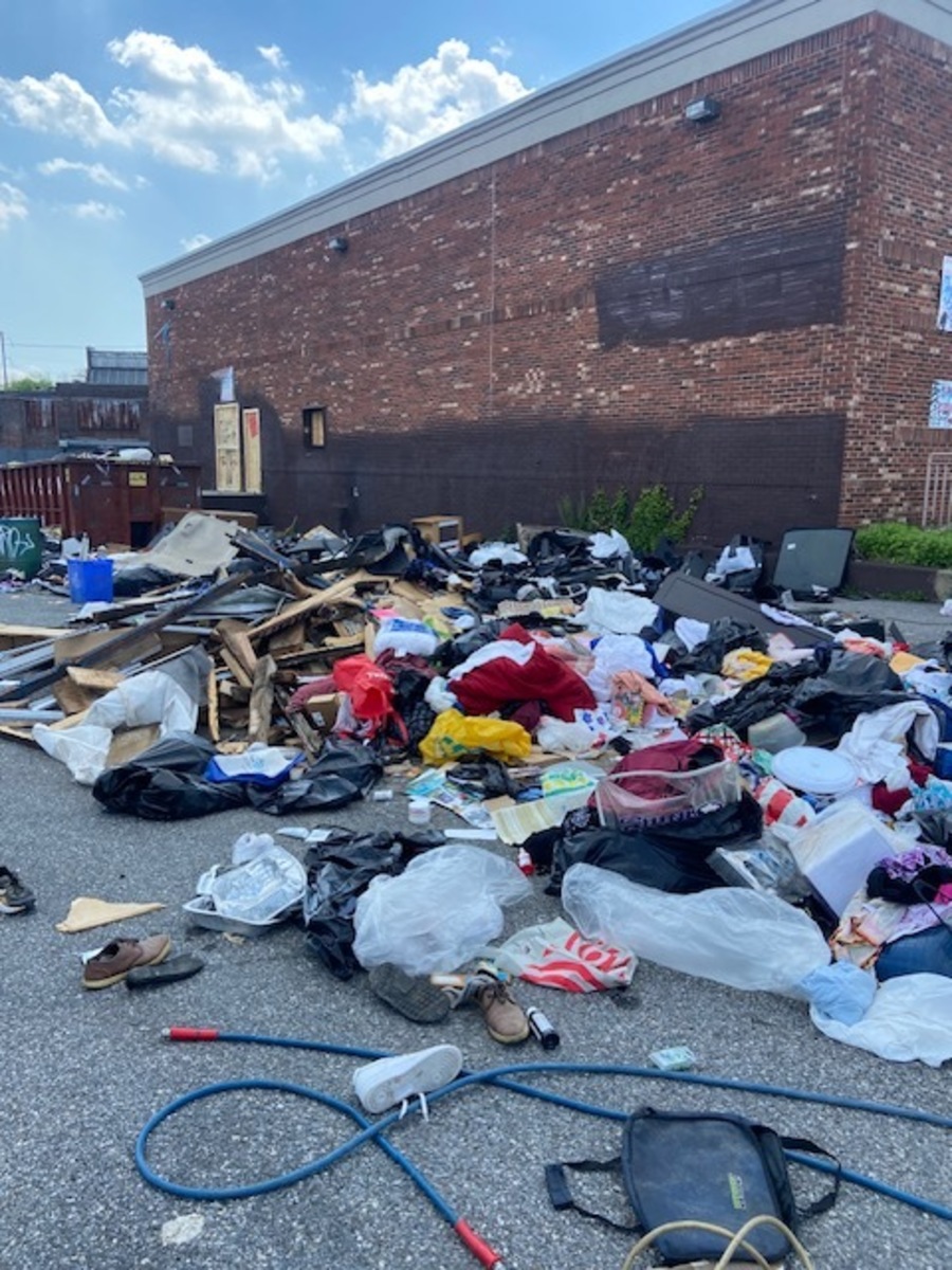 Photographic documentation of the work as submitted to the city's 311 record.