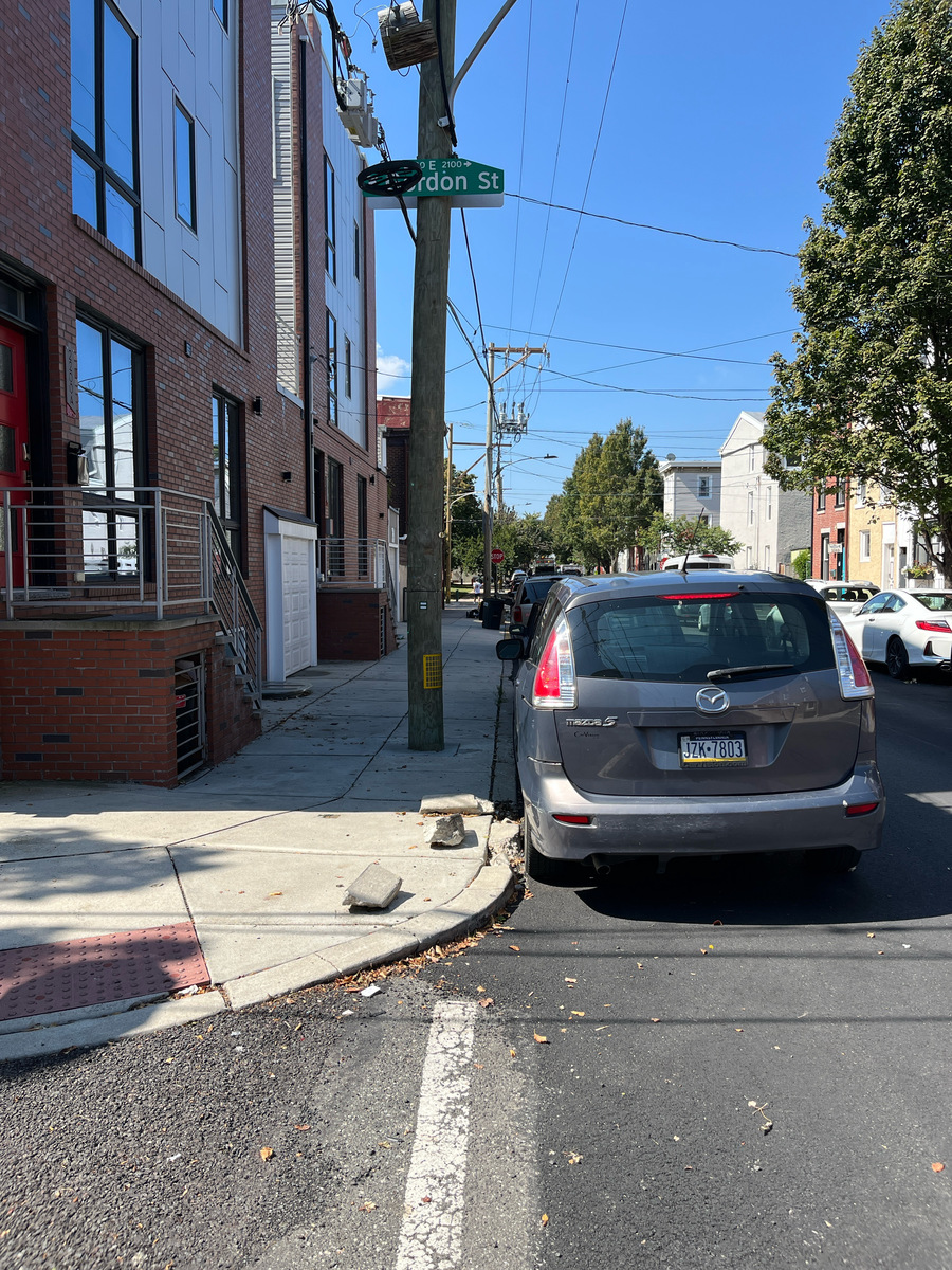 Photographic documentation of the work as submitted to the city's 311 record.