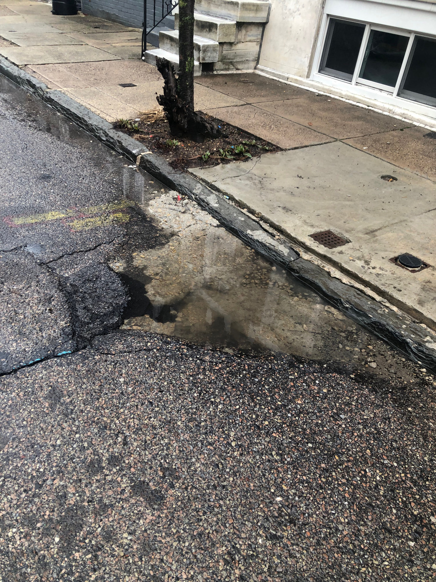 Photographic documentation of the work as submitted to the city's 311 record.