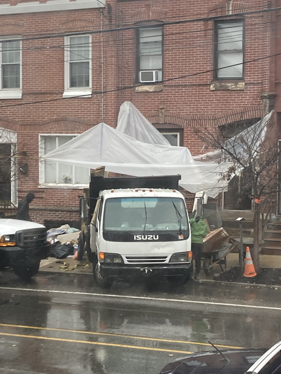 Photographic documentation of the work as submitted to the city's 311 record.