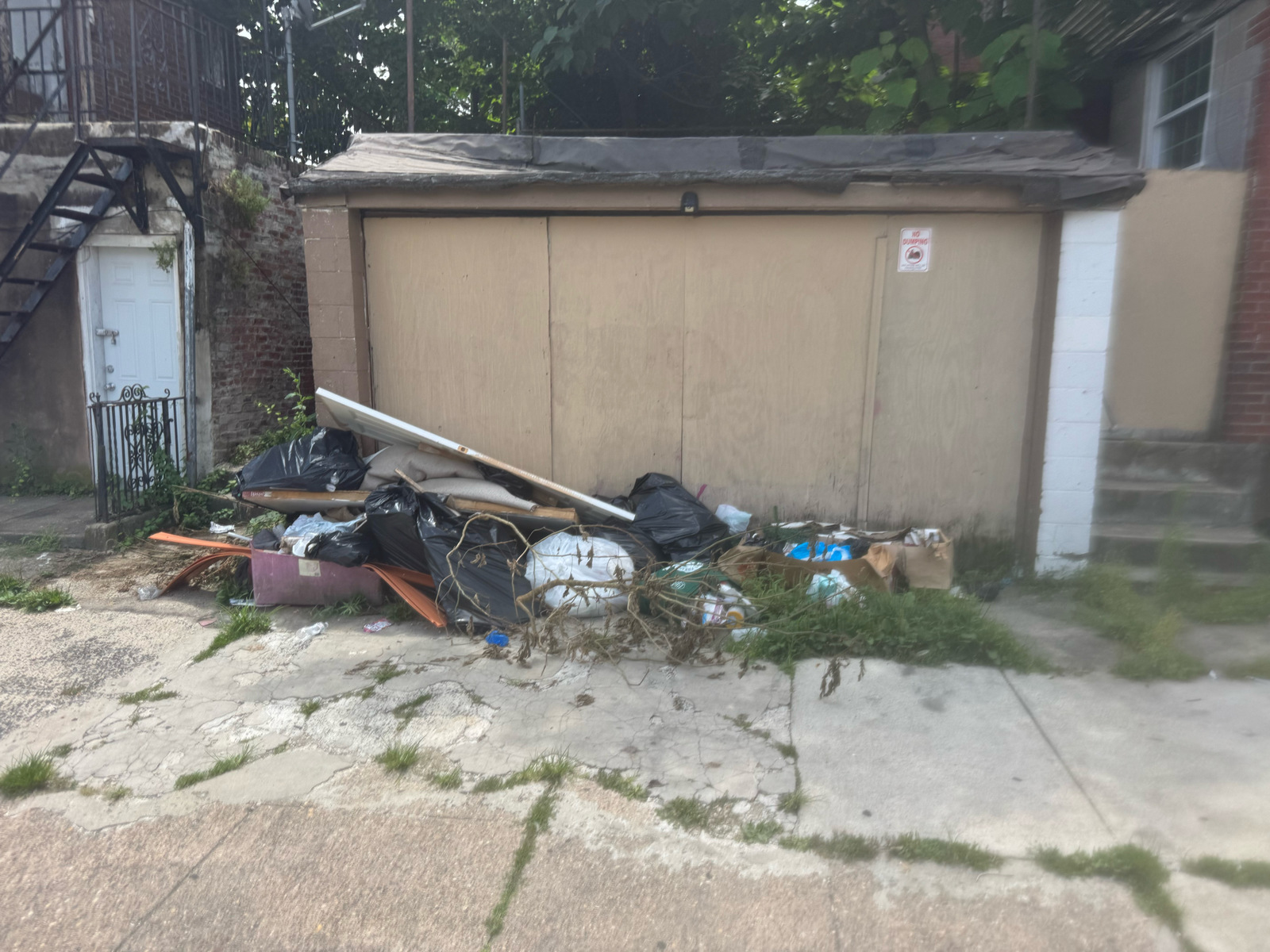 Photographic documentation of the work as submitted to the city's 311 record.