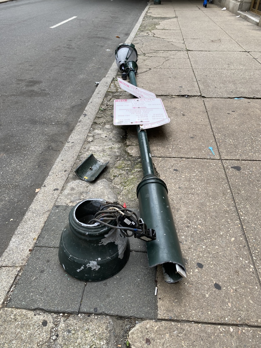 Photographic documentation of the work as submitted to the city's 311 record.