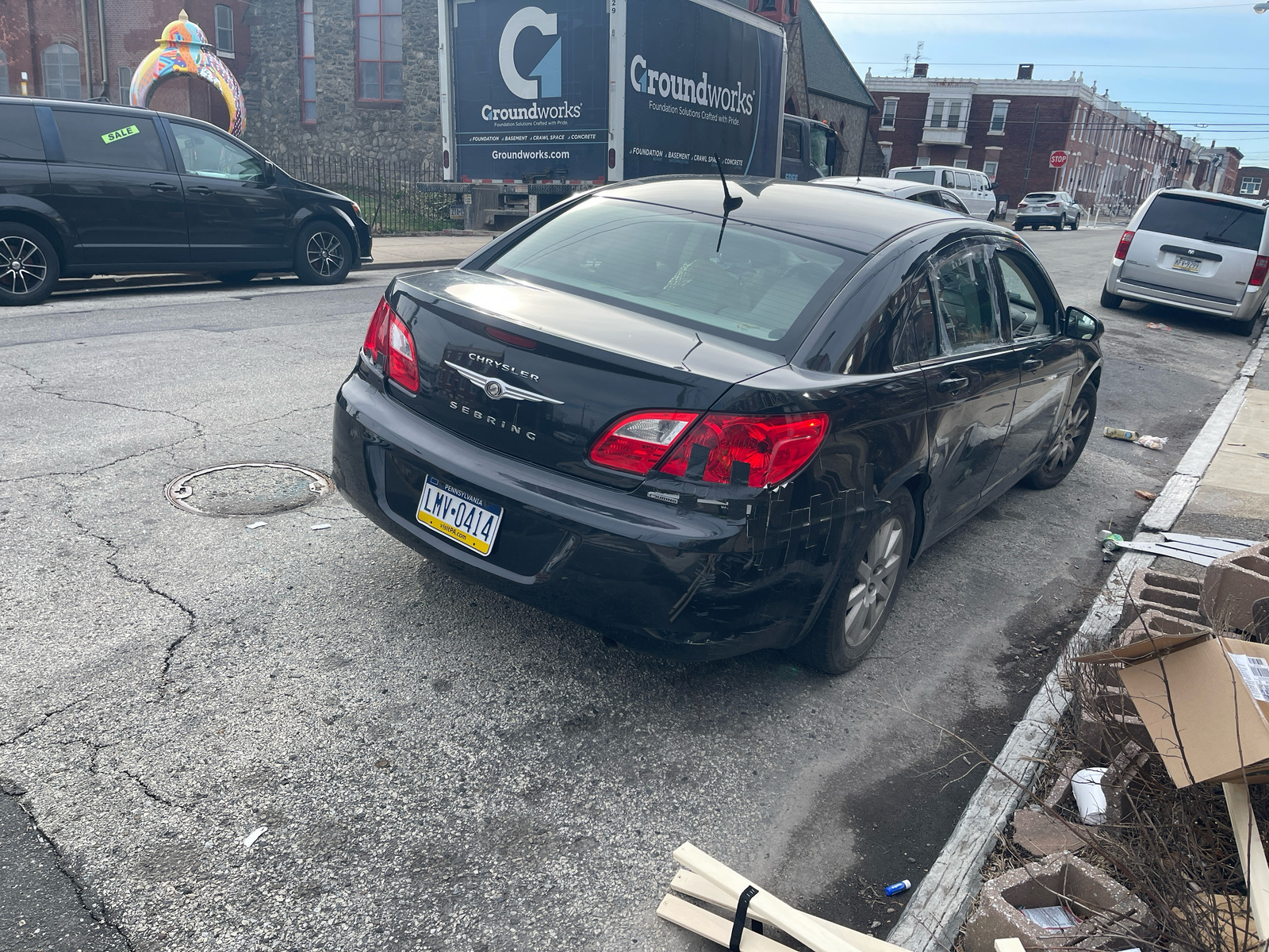 Photographic documentation of the work as submitted to the city's 311 record.