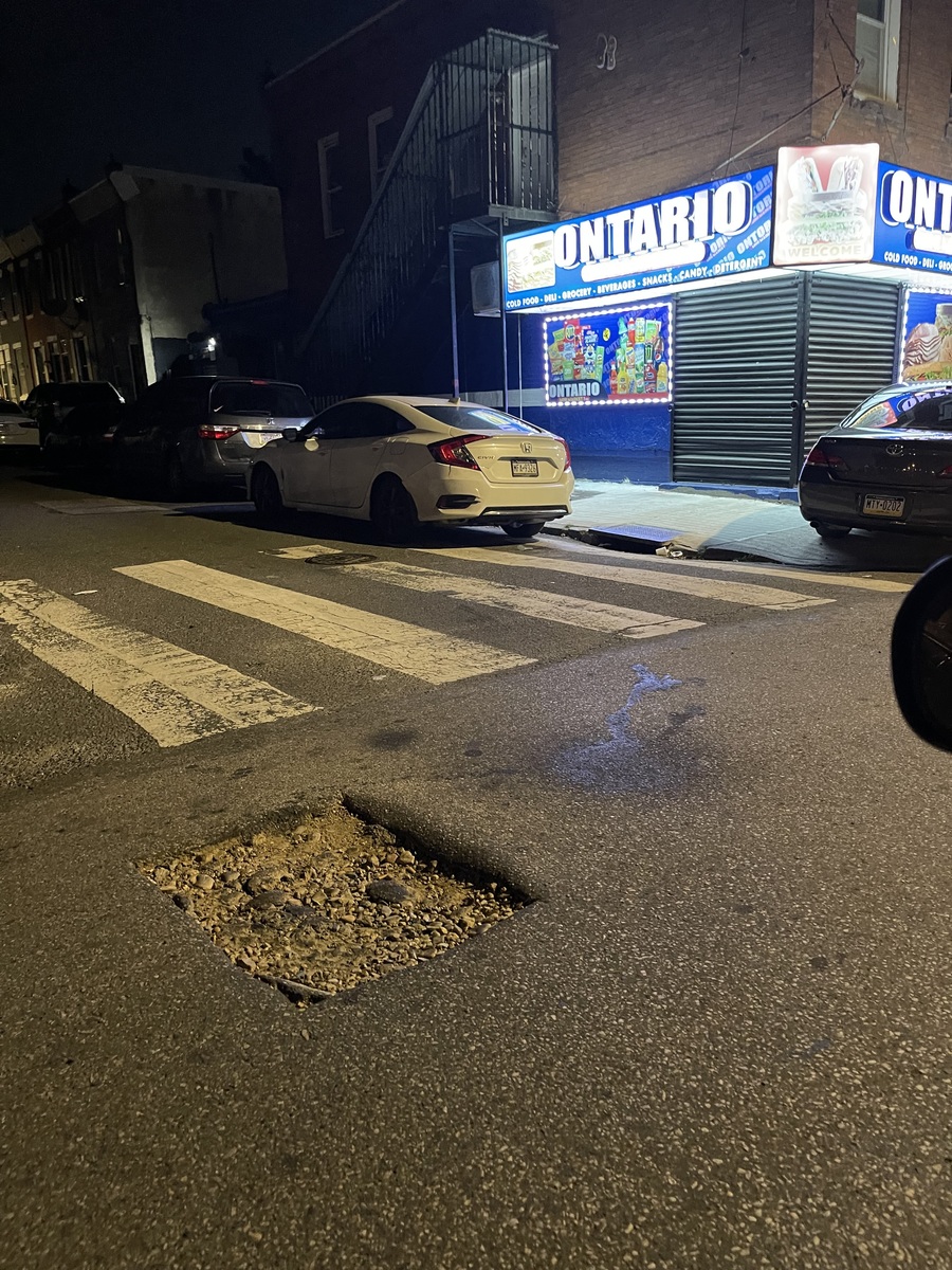 Photographic documentation of the work as submitted to the city's 311 record.