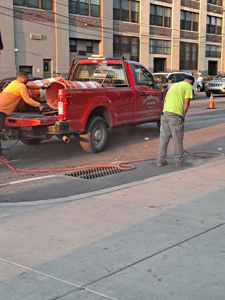 Photographic documentation of the work as submitted to the city's 311 record.