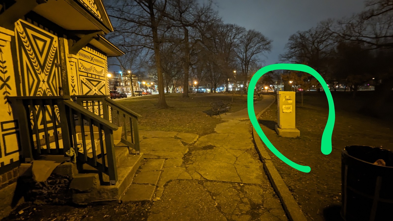 Photographic documentation of the work as submitted to the city's 311 record.