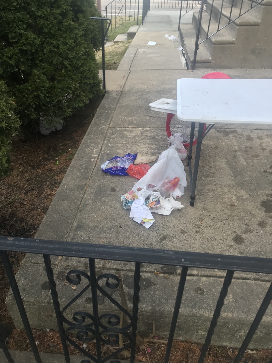 Photographic documentation of the work as submitted to the city's 311 record.