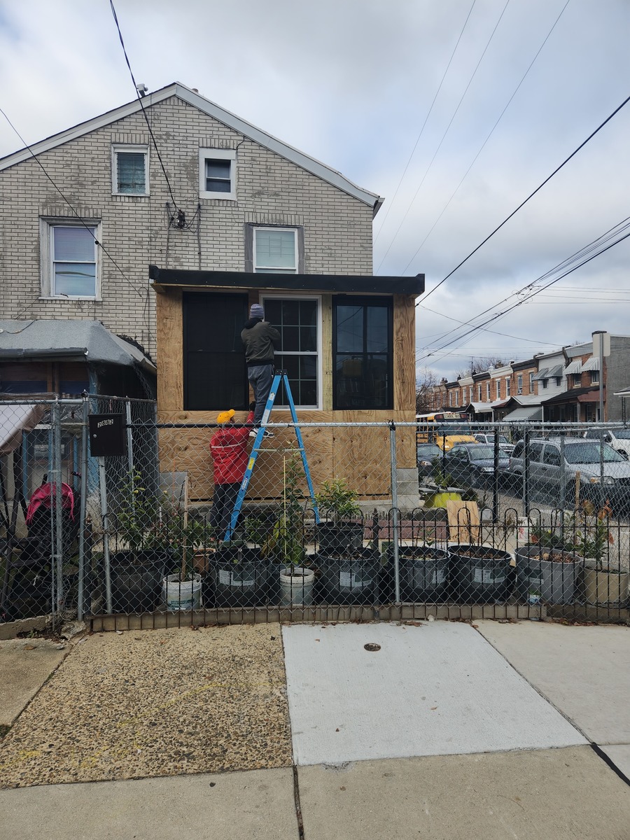 Photographic documentation of the work as submitted to the city's 311 record.